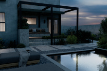 Landscape-Curved Bollard-16260BKT30-Overall-Night-AllOffPrint.jpg